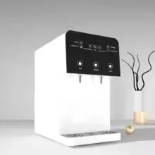 2025 smart countertop reverse osmosis water purifier with 4-stage filtration, hot and cold water dispensing and touch screen display